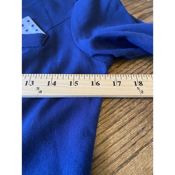 Vintage Shelly Michaels Petites Dress Size 6 Midi Button Down Short Sleeve - Picture 4 of 9